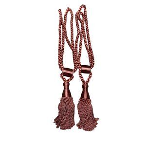 Decorative Curtain Tiebacks with Tassels Set of 2 - 18" Long